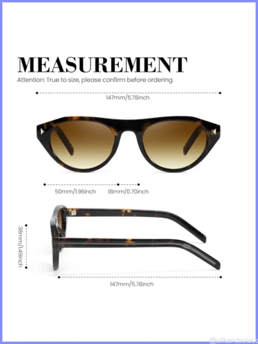 Oval Cat Eye Sunglasses UV400 Retro Full Frame Women's Shades